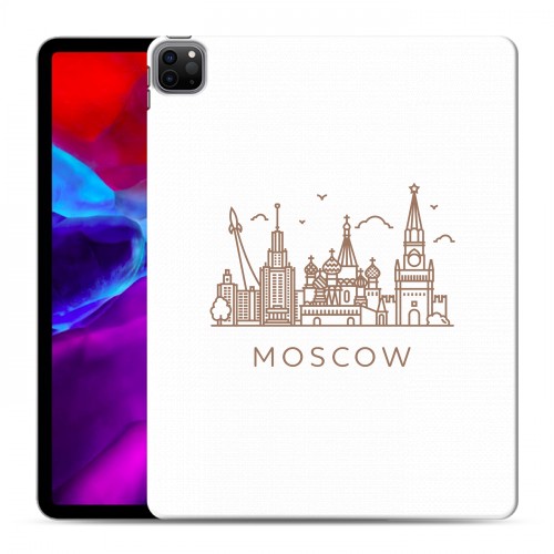 Полупрозрачный дизайнерский пластиковый чехол для Ipad Pro 12.9 (2020) Москва