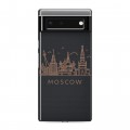 Полупрозрачный дизайнерский силиконовый чехол для Google Pixel 6 Москва