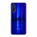 Полупрозрачный дизайнерский пластиковый чехол для Huawei Honor 20 Москва