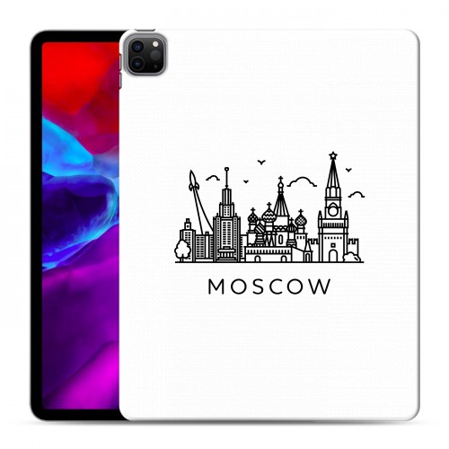 Полупрозрачный дизайнерский пластиковый чехол для Ipad Pro 12.9 (2020) Москва