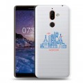 Полупрозрачный дизайнерский пластиковый чехол для Nokia 7 Plus Москва