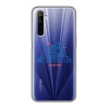 Полупрозрачный дизайнерский силиконовый чехол для Realme 6 Москва