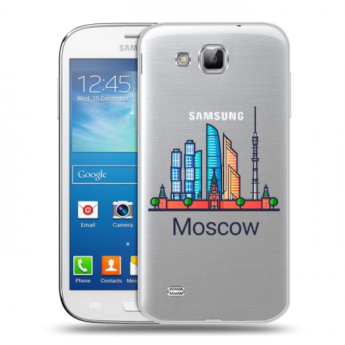 Полупрозрачный дизайнерский пластиковый чехол для Samsung Galaxy Premier Москва