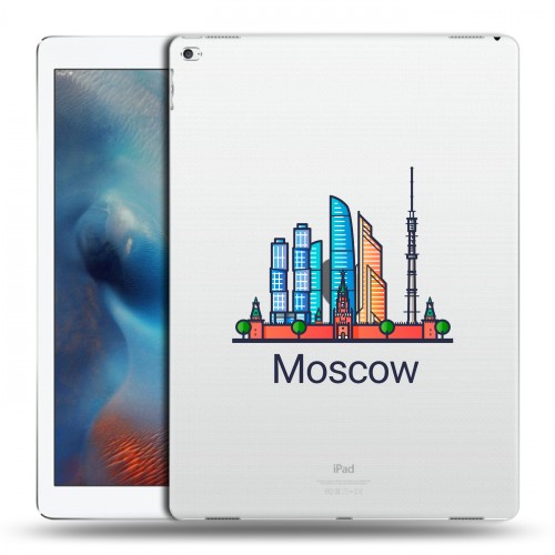 Полупрозрачный дизайнерский пластиковый чехол для Ipad Pro Москва