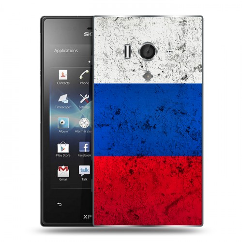 Дизайнерский пластиковый чехол для Sony Xperia acro S Россия