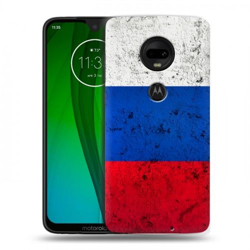 Дизайнерский силиконовый чехол для Motorola Moto G7 Россия