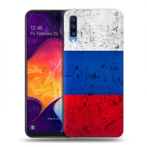 Дизайнерский силиконовый с усиленными углами чехол для Samsung Galaxy A70 Россия