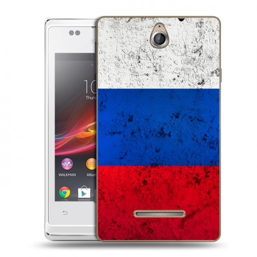 Дизайнерский пластиковый чехол для Sony Xperia E Россия