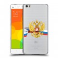 Полупрозрачный дизайнерский силиконовый чехол для Xiaomi Mi Note Российский флаг