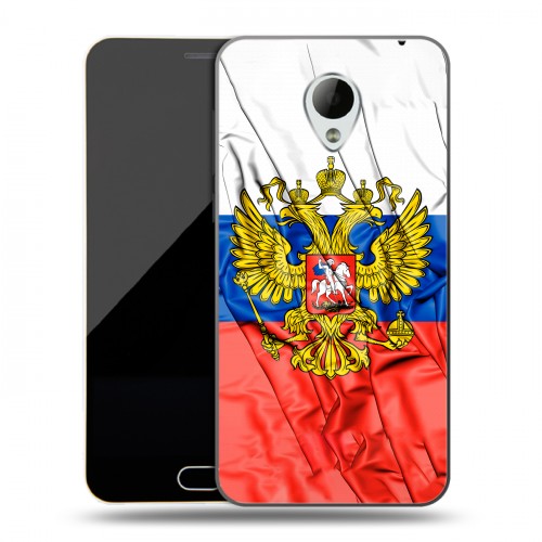 Дизайнерский силиконовый чехол для Meizu M2 Mini Российский флаг
