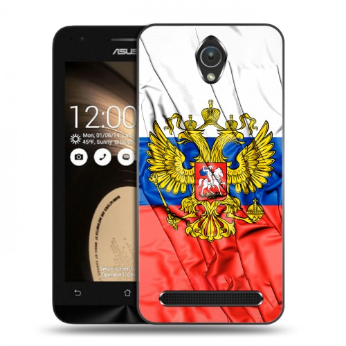 Дизайнерский пластиковый чехол для ASUS Zenfone Go Российский флаг