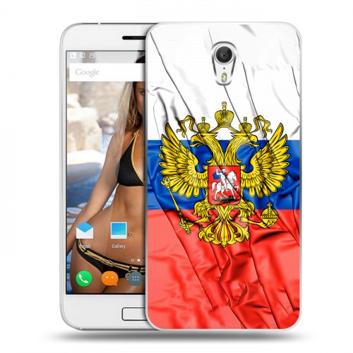 Дизайнерский силиконовый чехол для ZUK Z1 Российский флаг
