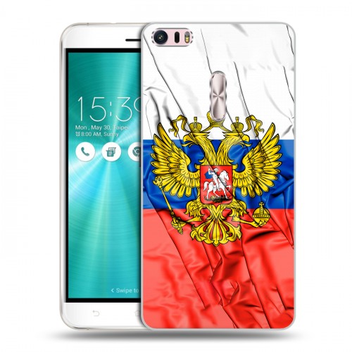Дизайнерский пластиковый чехол для Asus ZenFone 3 Ultra Российский флаг