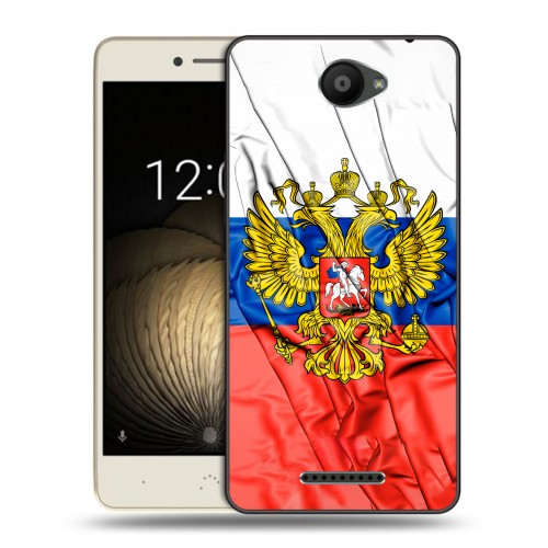 Дизайнерский силиконовый чехол для BQ Aquaris U Lite Российский флаг