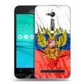 Дизайнерский пластиковый чехол для ASUS ZenFone Go ZB500KL Российский флаг