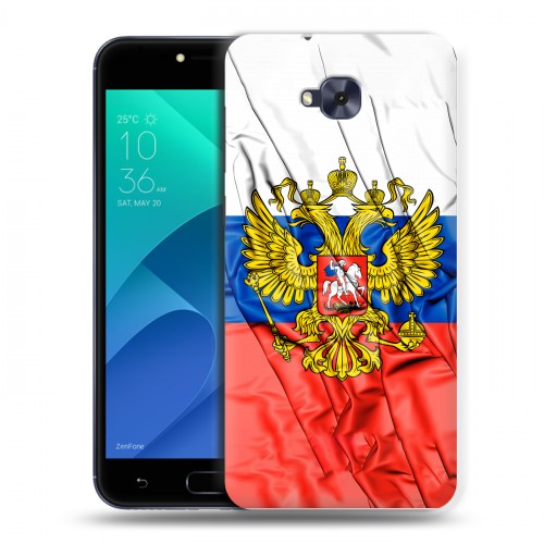 Дизайнерский пластиковый чехол для ASUS ZenFone 4 Selfie Российский флаг