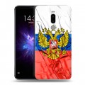 Дизайнерский силиконовый чехол для Meizu Note 8 Российский флаг