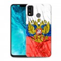 Дизайнерский силиконовый чехол для Huawei Honor 9X Lite Российский флаг