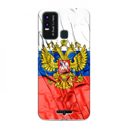Дизайнерский пластиковый чехол для BQ 6630L Magic L Российский флаг