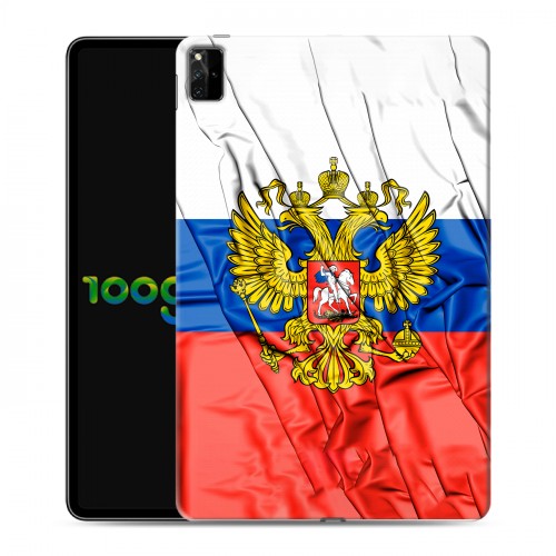 Дизайнерский силиконовый чехол для Huawei MatePad Pro 12.6 (2021) Российский флаг