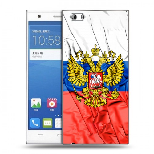 Дизайнерский пластиковый чехол для ZTE Star 1 Российский флаг