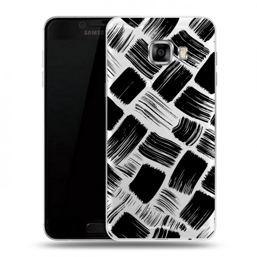 Полупрозрачный дизайнерский пластиковый чехол для Samsung Galaxy C5 Абстракции