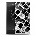 Полупрозрачный дизайнерский пластиковый чехол для Sony Xperia XZs Абстракции