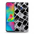 Полупрозрачный дизайнерский пластиковый чехол для Samsung Galaxy M20 Абстракции