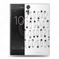 Полупрозрачный дизайнерский пластиковый чехол для Sony Xperia XZs Абстракции