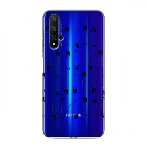 Полупрозрачный дизайнерский пластиковый чехол для Huawei Honor 20 Абстракции