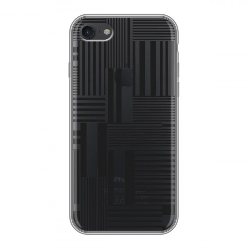 Полупрозрачный дизайнерский силиконовый с усиленными углами чехол для Iphone 7 Абстракции 2