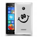 Полупрозрачный дизайнерский пластиковый чехол для Microsoft Lumia 435 Абстракции