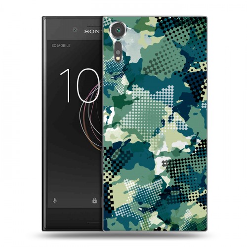 Полупрозрачный дизайнерский пластиковый чехол для Sony Xperia XZs Абстракции