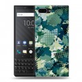 Полупрозрачный дизайнерский пластиковый чехол для BlackBerry KEY2 Абстракции