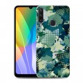 Полупрозрачный дизайнерский пластиковый чехол для Huawei Y6p Абстракции