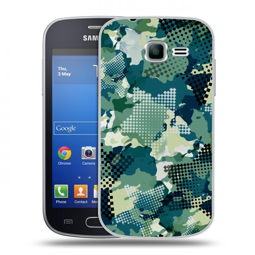 Полупрозрачный дизайнерский пластиковый чехол для Samsung Galaxy Trend Lite Абстракции