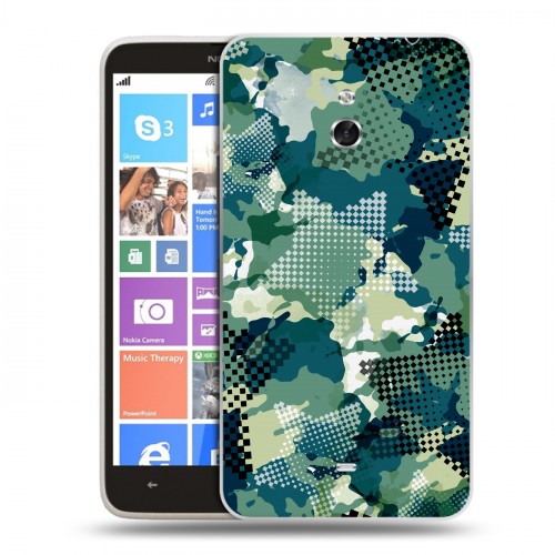 Полупрозрачный дизайнерский пластиковый чехол для Nokia Lumia 1320 Абстракции