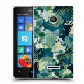 Полупрозрачный дизайнерский пластиковый чехол для Microsoft Lumia 435 Абстракции