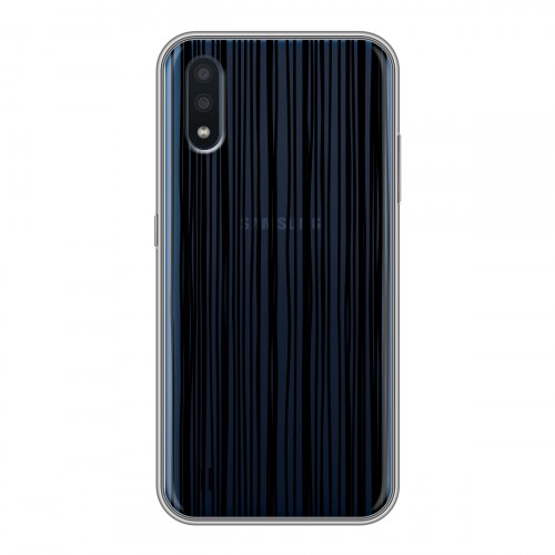 Полупрозрачный дизайнерский силиконовый чехол для Samsung Galaxy M01 Абстракции