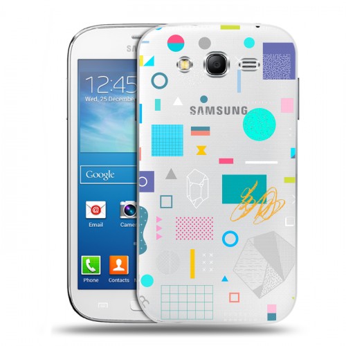 Полупрозрачный дизайнерский пластиковый чехол для Samsung Galaxy Grand Neo Абстракции