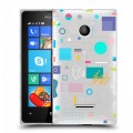 Полупрозрачный дизайнерский пластиковый чехол для Microsoft Lumia 435 Абстракции