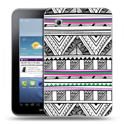 Дизайнерский силиконовый чехол для Samsung Galaxy Tab 2 7.0 Абстракции
