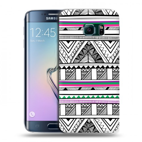 Дизайнерский пластиковый чехол для Samsung Galaxy S6 Edge Абстракции