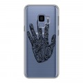 Полупрозрачный дизайнерский пластиковый чехол для Samsung Galaxy S9 Абстракции