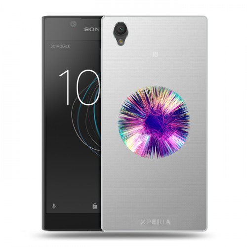 Полупрозрачный дизайнерский пластиковый чехол для Sony Xperia L1 Абстракции 5