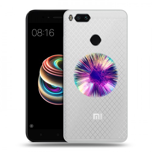 Полупрозрачный дизайнерский пластиковый чехол для Xiaomi Mi5X Абстракции 5