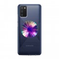 Полупрозрачный дизайнерский пластиковый чехол для Samsung Galaxy A02s Абстракции 5