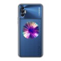 Полупрозрачный дизайнерский силиконовый чехол для Tecno Spark 8P Абстракции 5