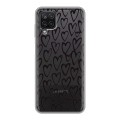 Полупрозрачный дизайнерский пластиковый чехол для Samsung Galaxy A12 Абстракции 2