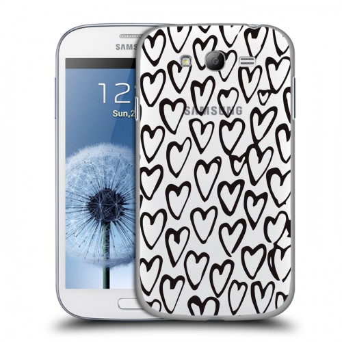 Полупрозрачный дизайнерский пластиковый чехол для Samsung Galaxy Grand Абстракции 2